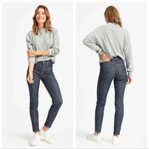 Everlane Dark Indigo Wash High Rise Skinny Jeans Size 28